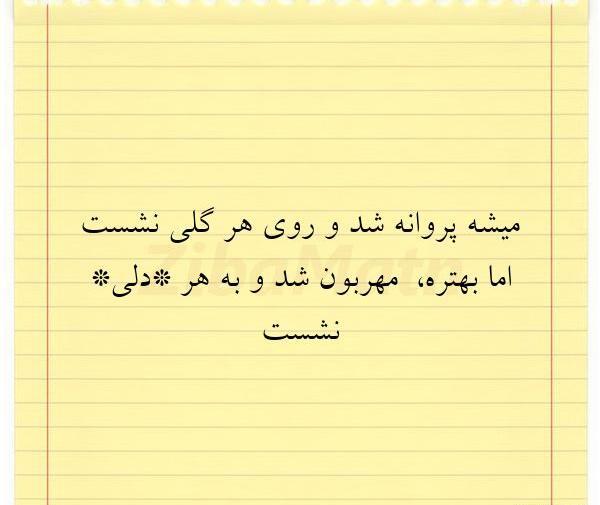 عکس نوشته گل و پروانه