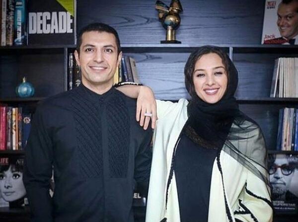 عکس محمد پروین و همسرش