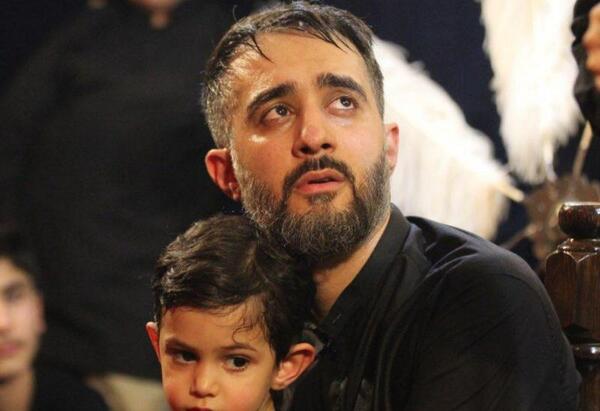 عکس محمد حسین پویانفر و همسرش و فرزندش