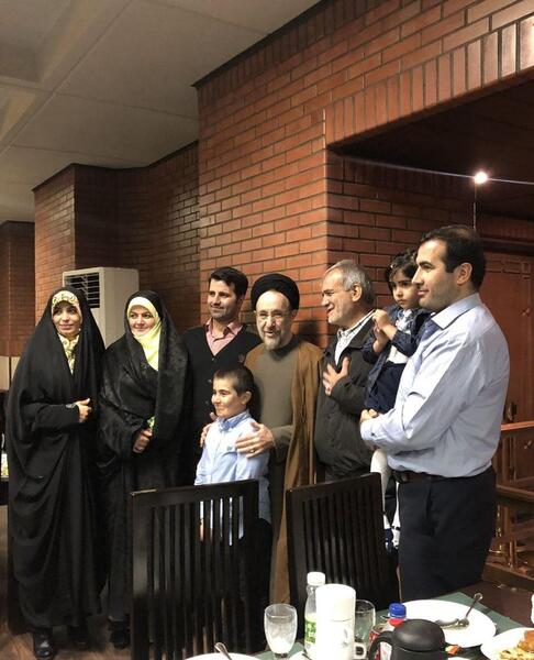 عکس محمد خاتمی و خانواده