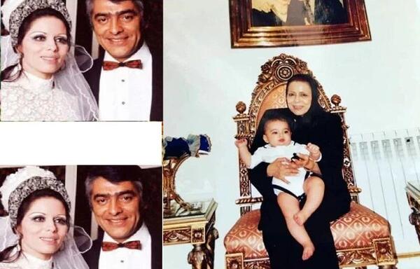 عکس محمد علی فردین و همسرش