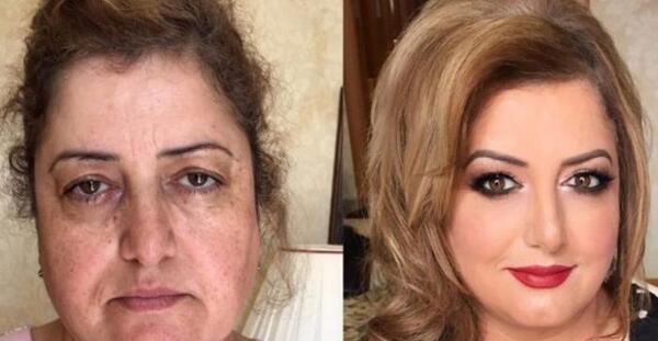 عکس قبل بعد آرایش