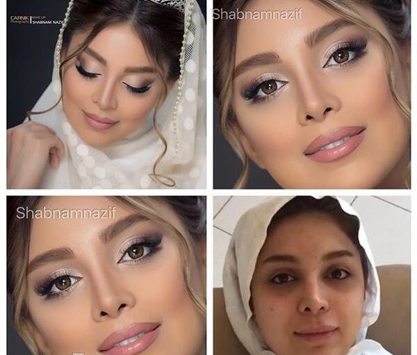 عکس قبل بعد آرایش