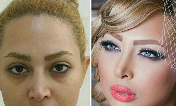 عکس قبل بعد آرایش