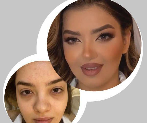 عکس قبل و بعد گریم عروس