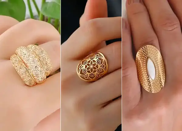 عکس از انگشتر طلا جدید