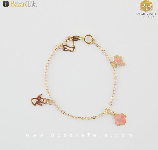 عکس دستبند طلا بچه گانه