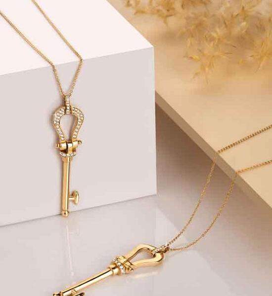 عکس گردنبند طلا با قیمت روز