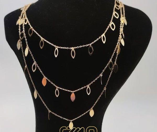 عکس گردنبند پولکی طلا