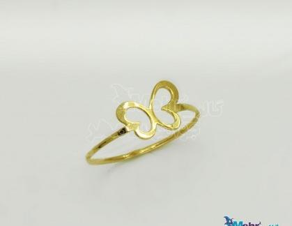 عکس انگشتر طلا پروانه ای