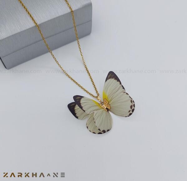 عکس گردنبند طلا پروانه