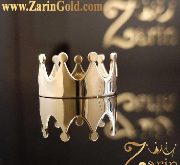 عکس انگشتر طلا تاج