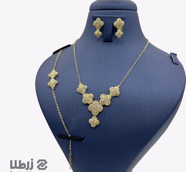 عکس سرویس طلا سفید عروس
