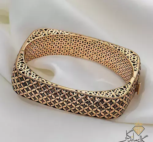 عکس دستبند طلا سیاه قلم