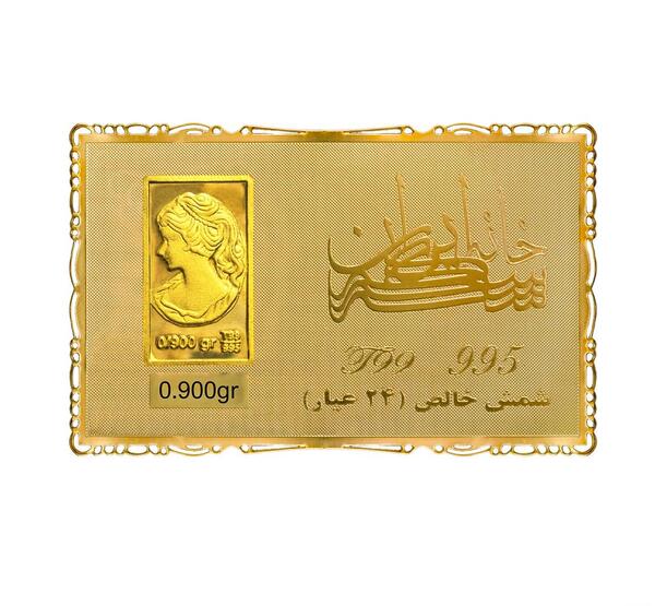 عکس شمش طلا کوچک