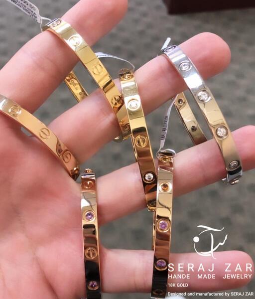 عکس دستبند طلا فانتزی