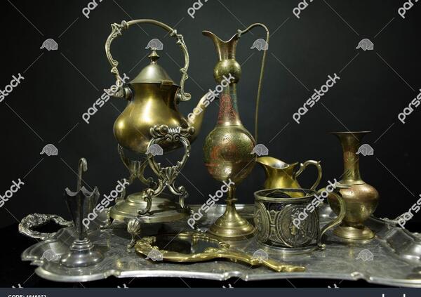 عکس سینی طلا قدیمی