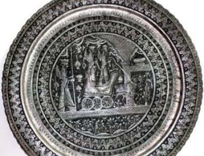 عکس سینی طلا قدیمی