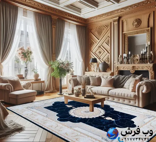 عکس فرش طلاکوب