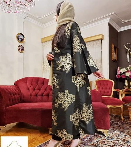 عکس پارچه طلاکوب