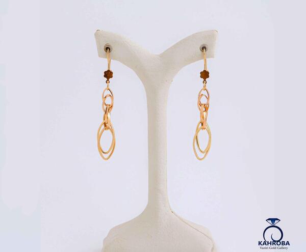 عکس گوشواره طلا جدید زنجیری