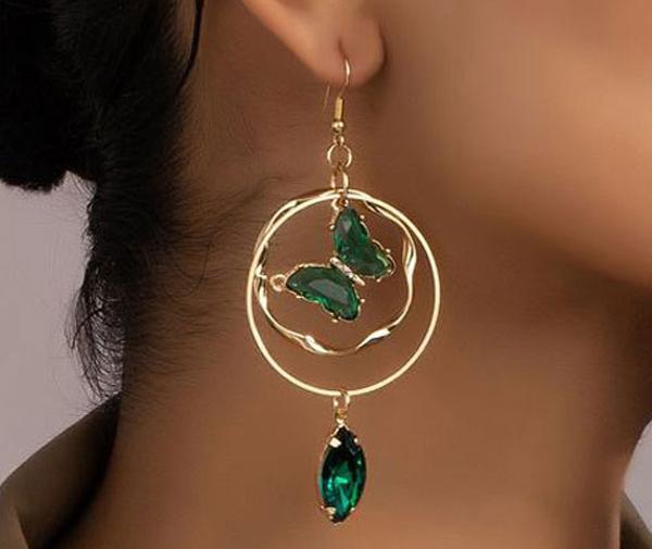 عکس گوشواره طلا جدید زنجیری