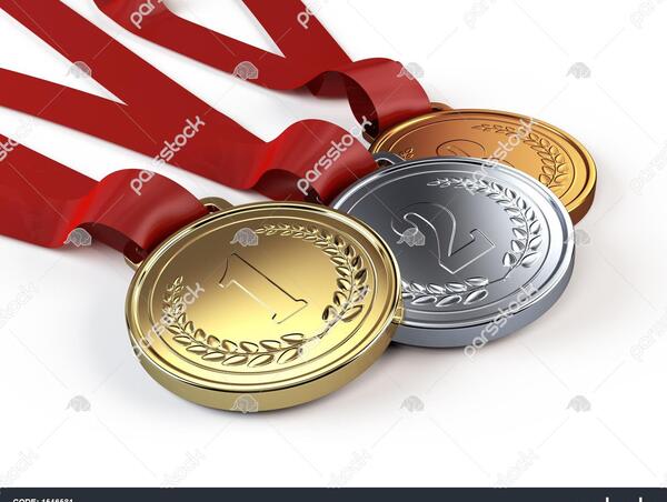 عکس مدال طلا و نقره و برنز