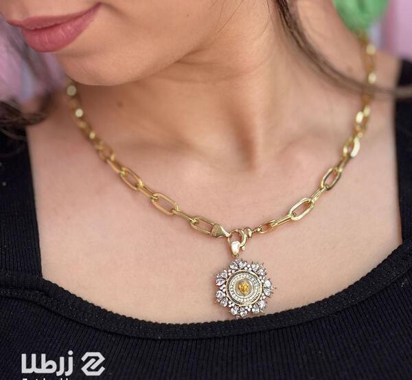 عکس گردنبند طلا نگین دار
