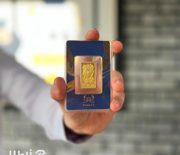 عکس شمش طلا یک گرمی