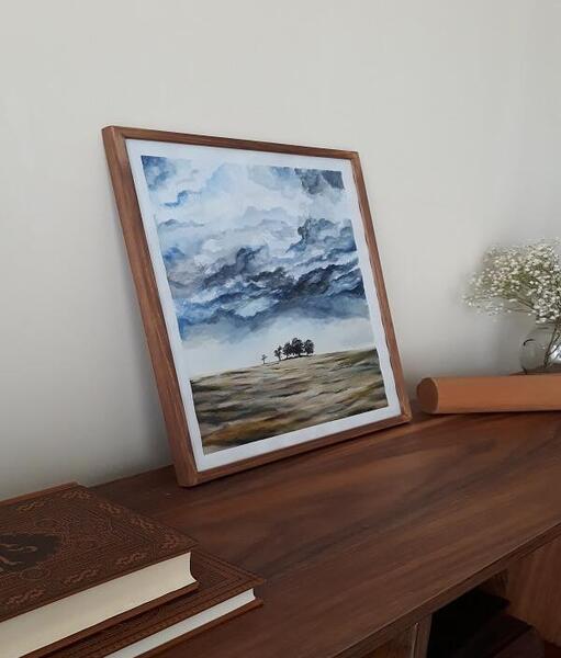 عکس چوبی ساده