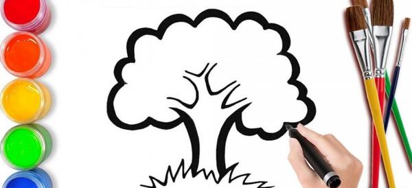 عکس درخت ساده برای طراحی