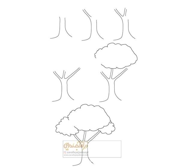 عکس درخت ساده برای طراحی