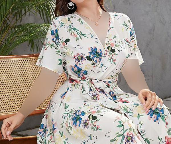 عکس لباس کشی گلدار ساده