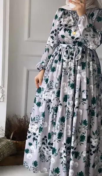 عکس لباس کشی گلدار ساده