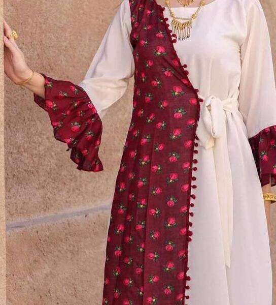 عکس لباس کشی گلدار ساده