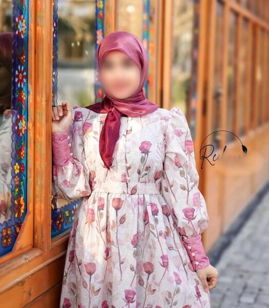 عکس لباس کشی گلدار ساده