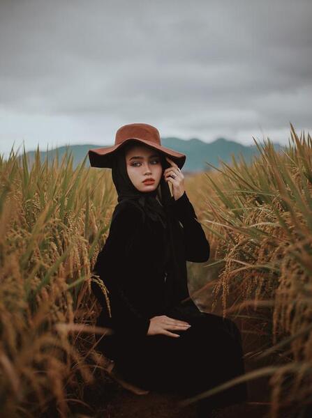 گرفتن عکس پرتره فضای باز