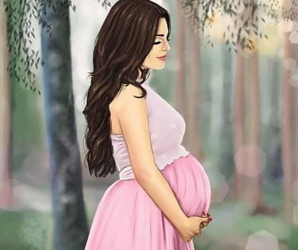 عکس بارداری دخترانه