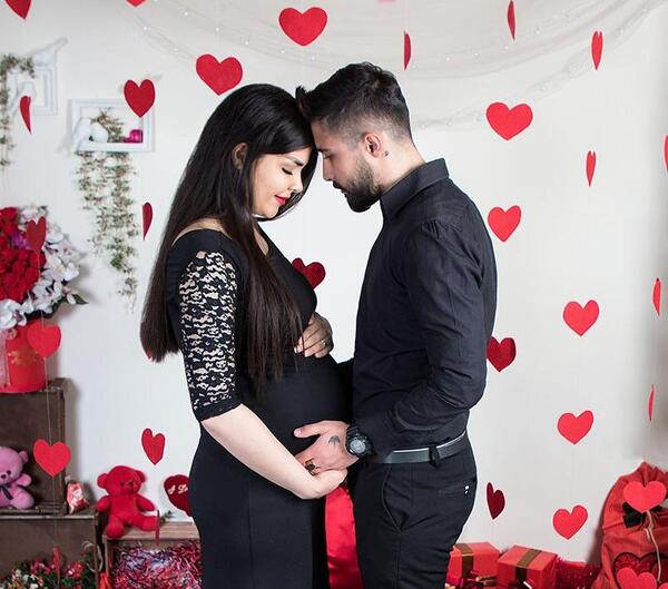 ایده عکس بارداری در فضای باز