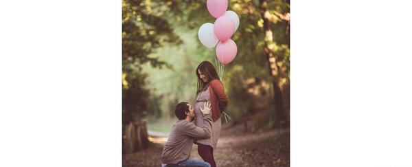 ایده عکس بارداری در فضای باز