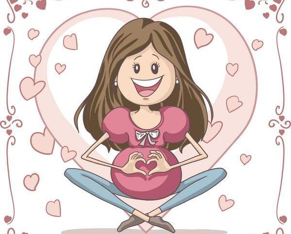عکس عاشقانه بارداری کارتونی