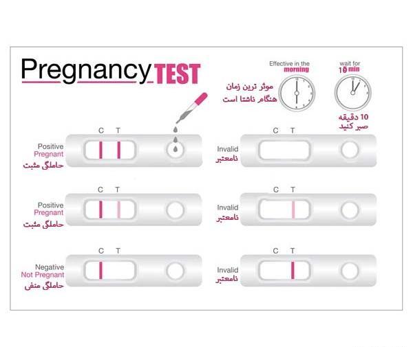 عکس تست بارداری طبیعی