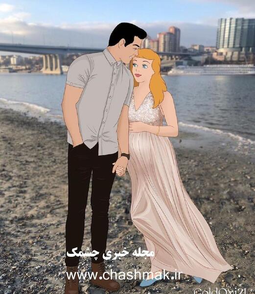 حامله عکس بارداری پرنسس های دیزنی