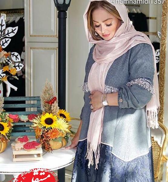 ژست عکس بارداری بازیگران ایرانی