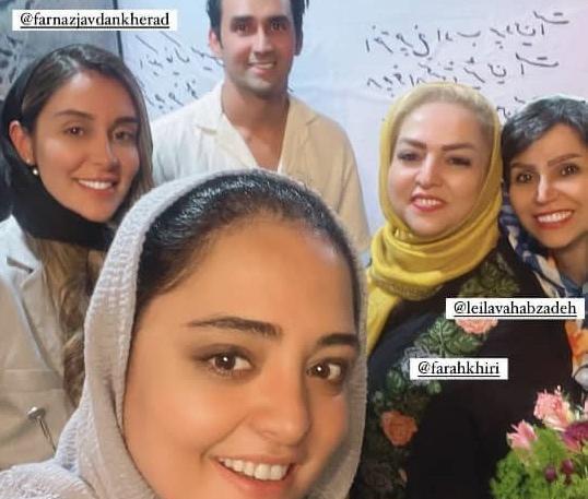عکس همسر و بچه های نرگس محمدی