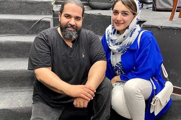 عکس همسر و فرزند رضا صادقی