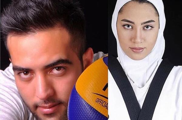 عکس شوهر کیمیا علیزاده و همسرش