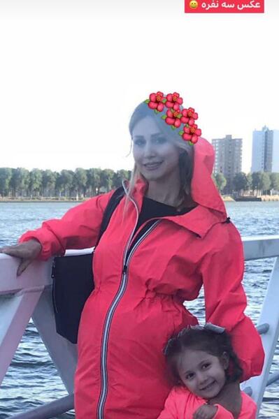 عکس بارداری همسر سام درخشانی