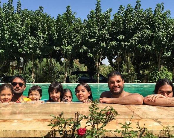 عکس همسر و پسر سام درخشانی