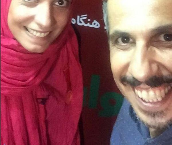 عکس جواد رضویان با همسر